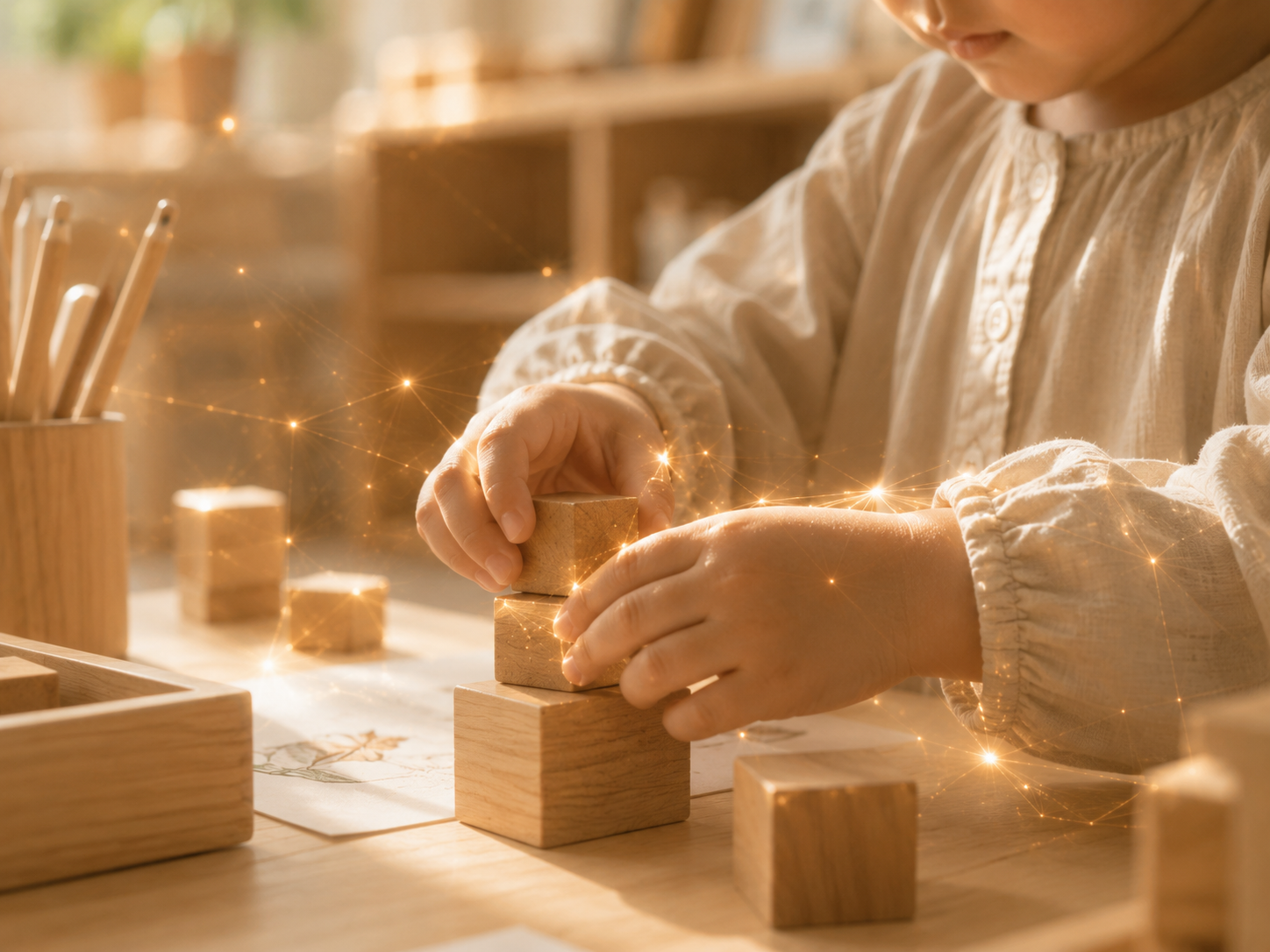 Kids' hands