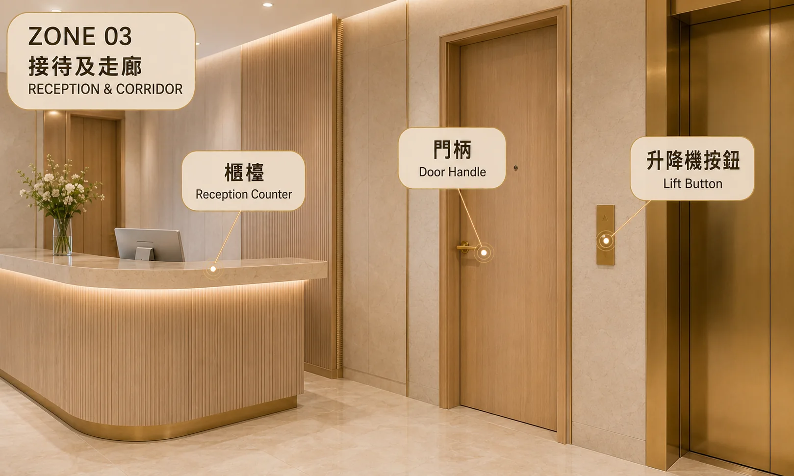 接待及走廊